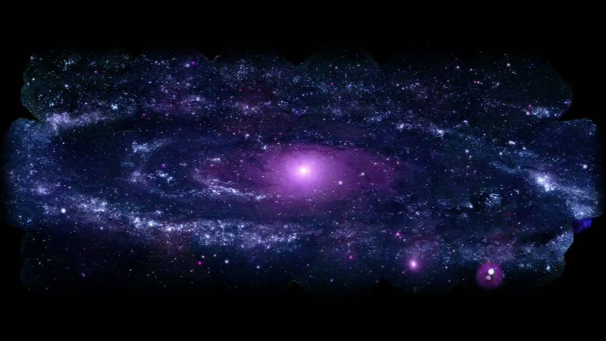 FOTO: La galaxia Andrómeda ha comenzado a colisionar con la Vía Láctea