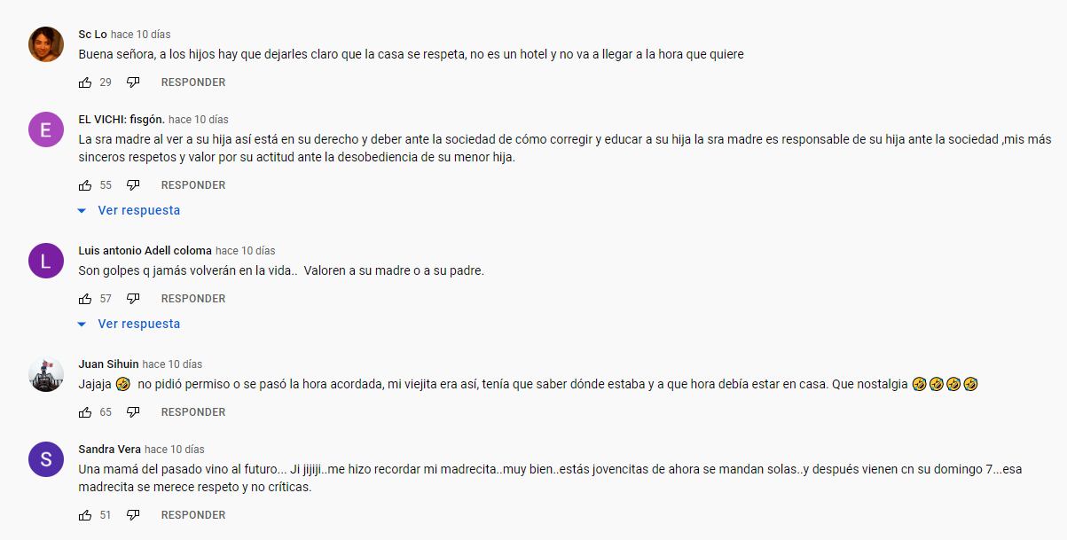 Reacción a la mamá que sacó a su hija de una discoteca