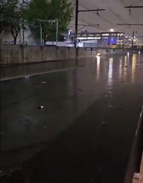 Línea A del Metro tras lluvias el 2 de junio