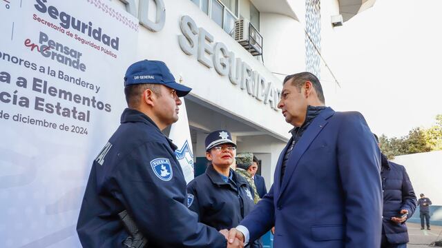Alejandro Armenta, gobernador de Puebla, destaca la seguridad y dignificación de cuerpos policiacos
