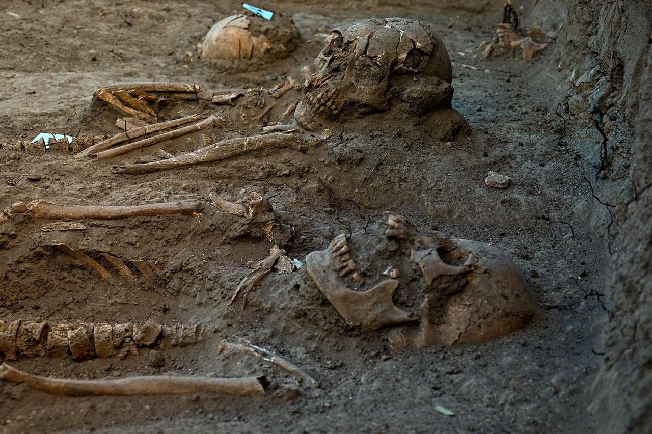 restos óseos humanos de europeos y americanos hallados en cementerio Virreinal en Chapultepec