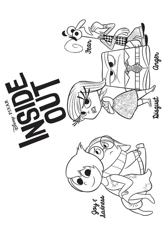 Dibujos de Tristeza de Intensamente 2 para colorear