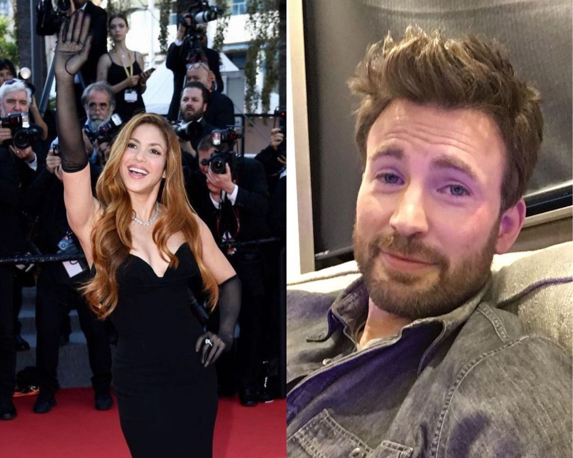 No solo Henry Cavill, ahora es Chris Evans quien sigue a Shakira