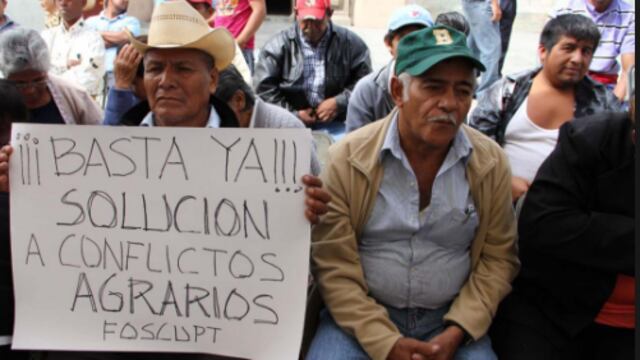 El tema agrario es relevante, sobre todo cuando están de por medio vidas humanas.
