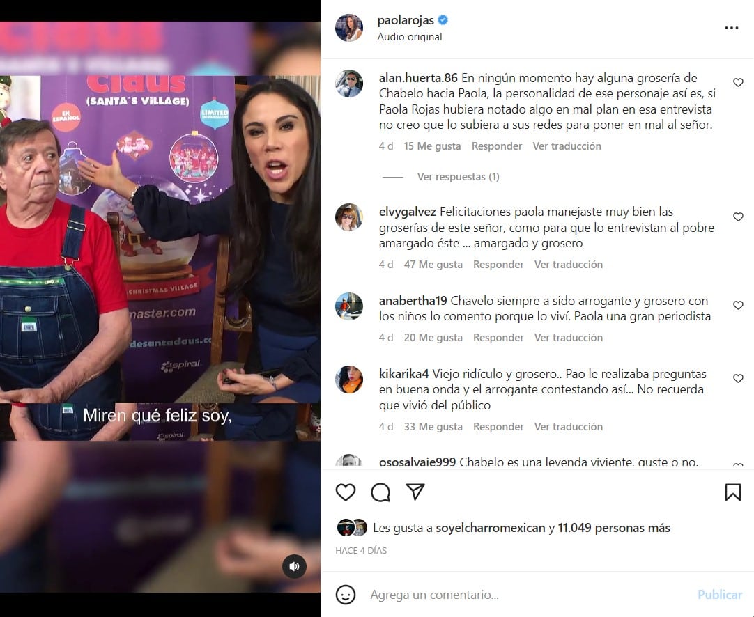 Chavelo y Paola Rojas