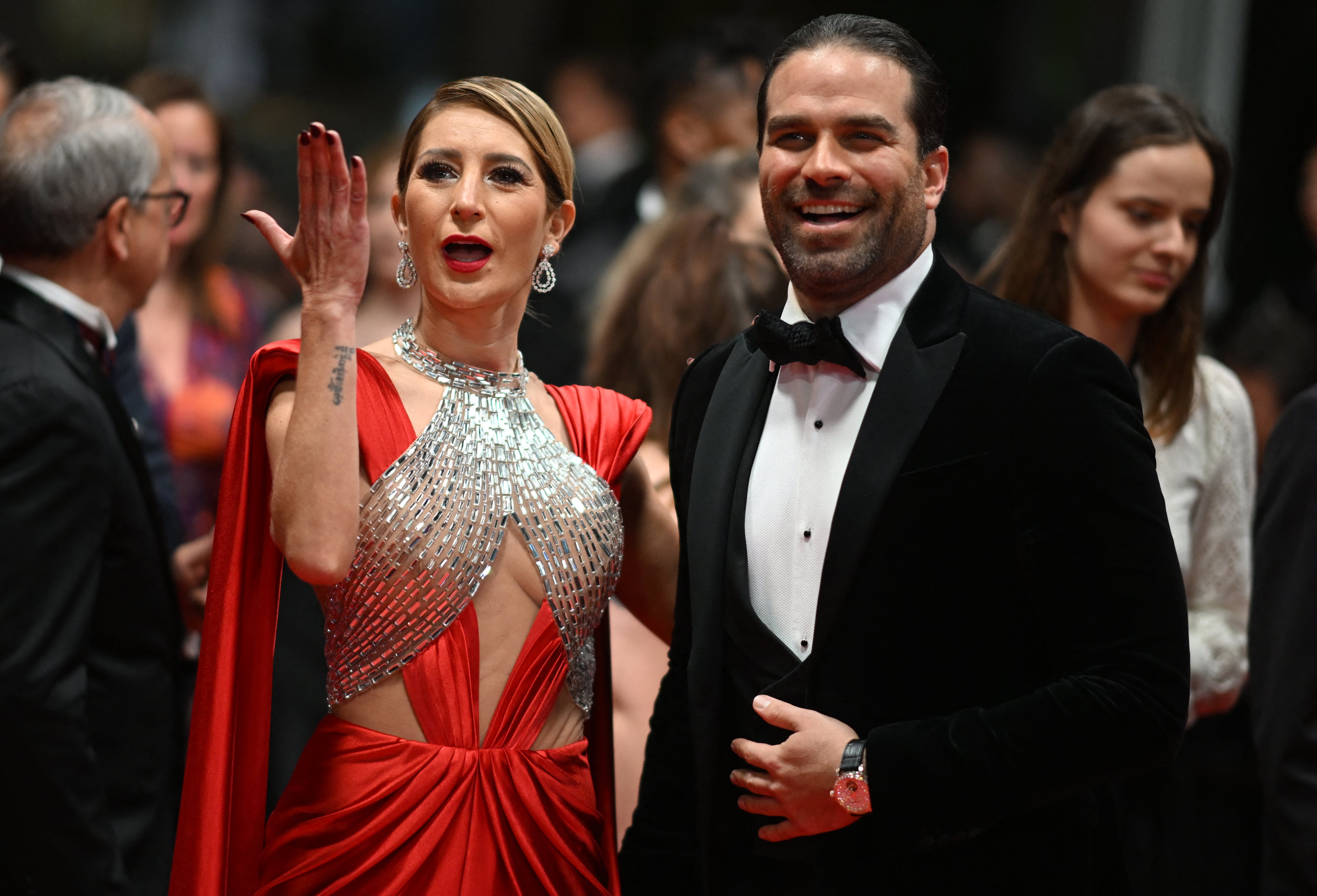 Geraldine Bazán y Alejandro Nones.