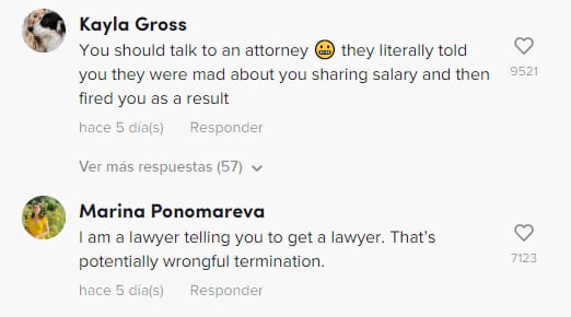 Reacción a la chica que revela el secreto para conseguir empleo y la despiden