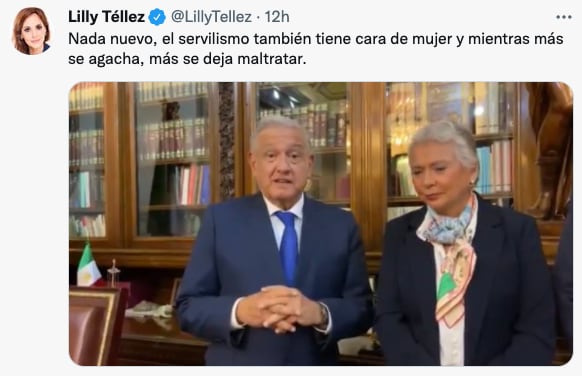 Tuit de Lilly Téllez