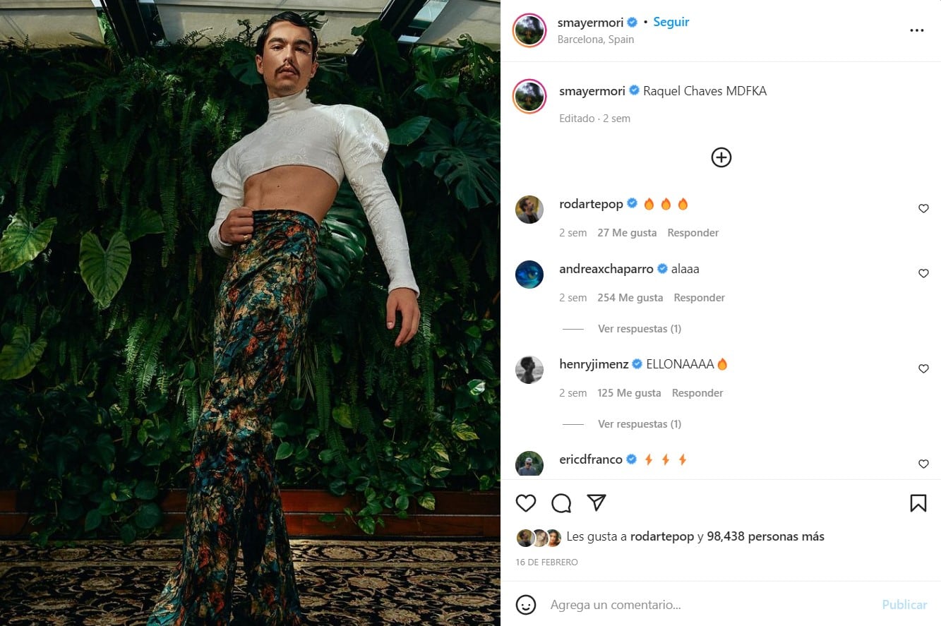 Sergio Mayer Mori en crop top
