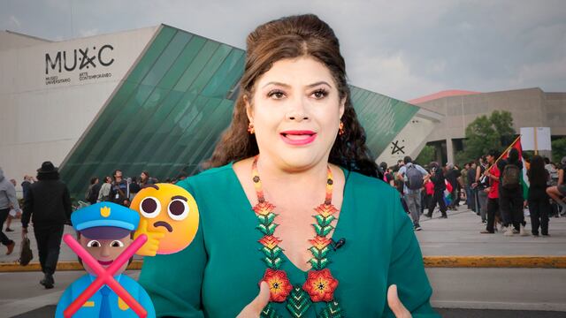 Clara Brugada aclara que la policía CDMX no intervino en vandalismo contra MUAC por autonomía de la UNAM