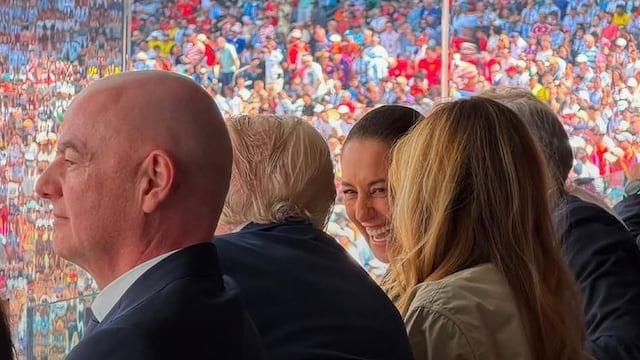 Captan conversación entre Claudia Sheinbaum, Donald y Melania Trump