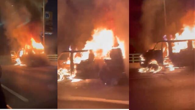 Se incendia auto en Periférico