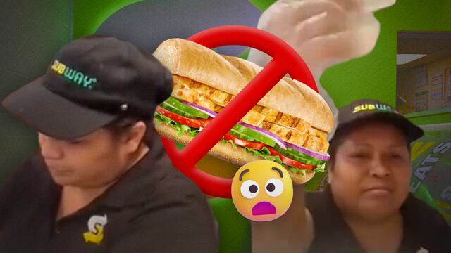 Trabajadora de Subway enojada