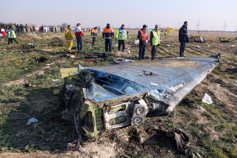 Accidente aéreo en Irán