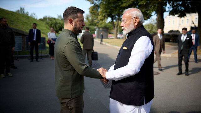 Narendra Modi, primer ministro de la India da su propuesta de paz a Volodímir Zelenski