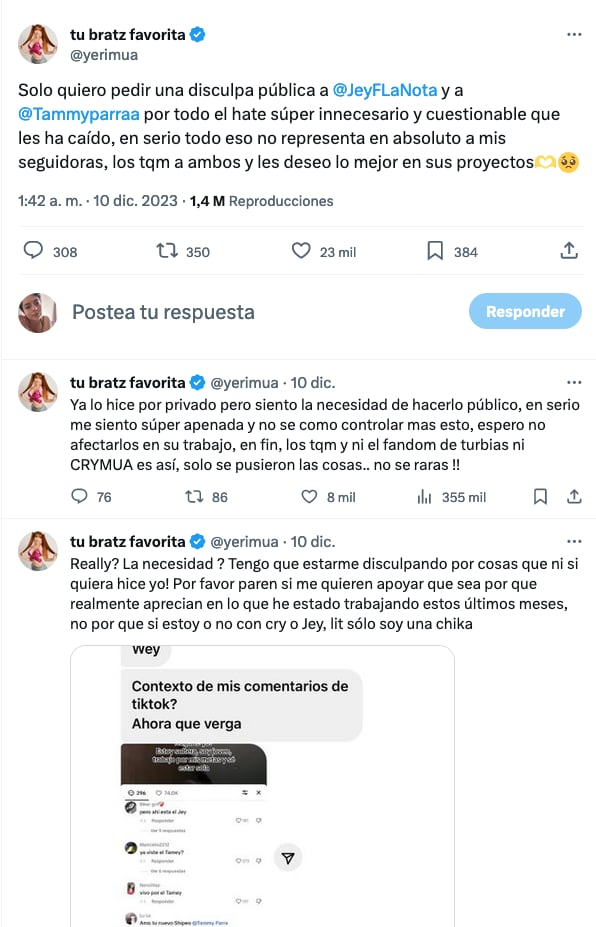 Yeri Mua habla sobre el shippeo con Jey F y el final de CryMua.