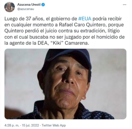 ¿Rafael Caro Quintero fue detenido en Guachochi? Esto es lo que sabemos