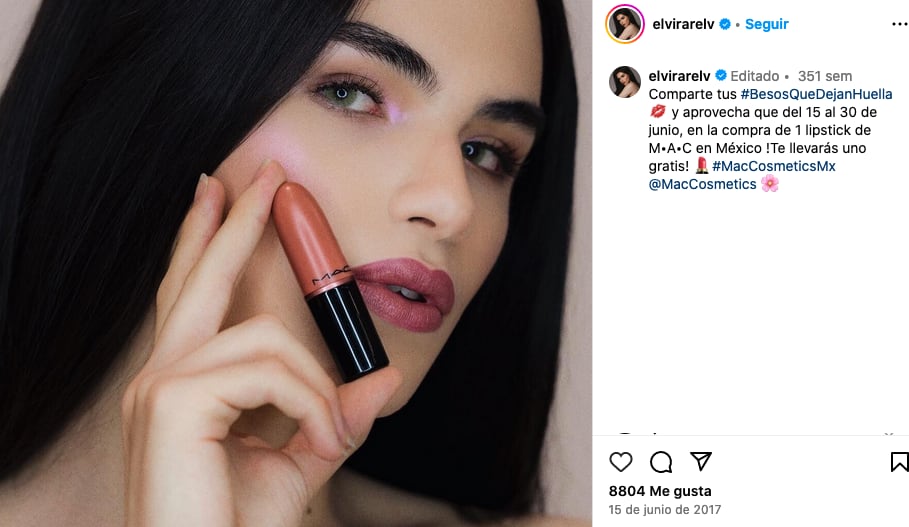 Elvira Ramírez evidencia que ella es la primera embajadora trans de MAC.