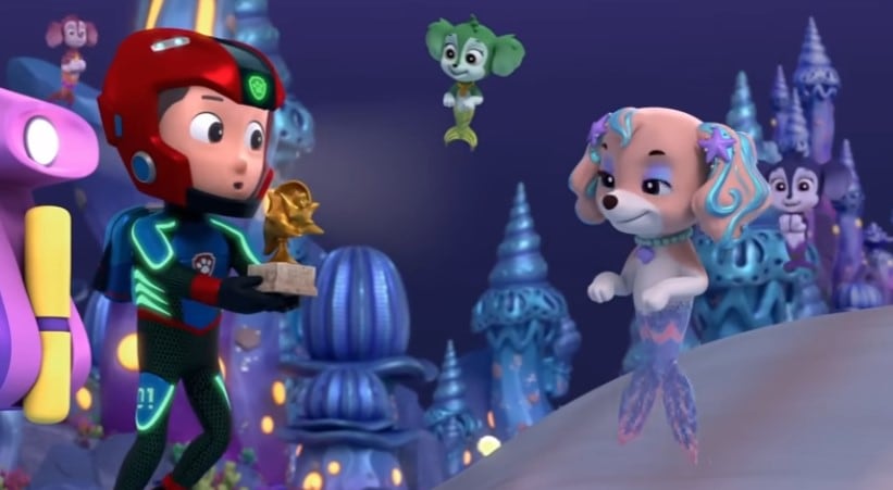Paw Patrol con los Aqua Pups salvan la carrera submarina: Capítulo completo en español para ver en YouTube