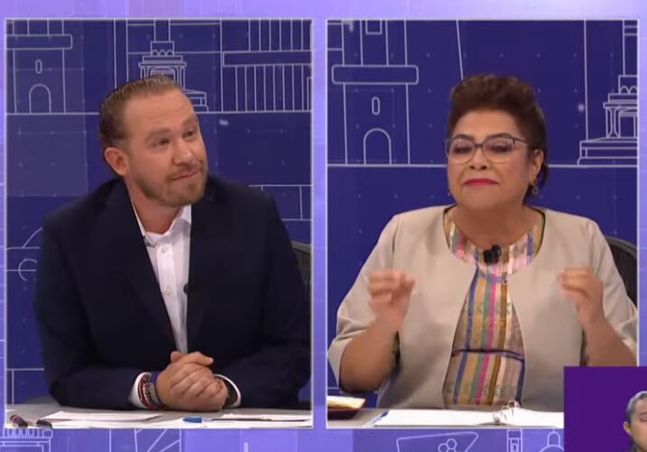 Clara Brugada vs Santiago Taboada en tercer debate CDMX