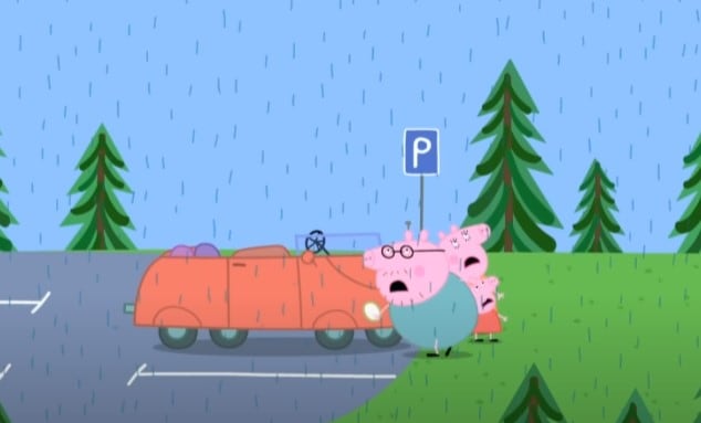 El arcoíris de Peppa Pig y George