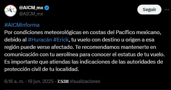 Erick huracán hoy 19 de junio: Tocó tierra en Oaxaca; reportan cortes de electricidad y más
