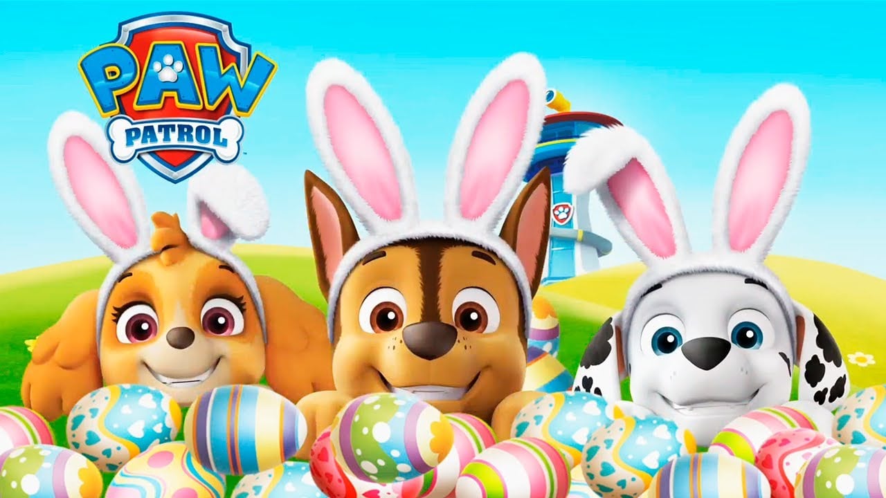 Dibujos de Chase dePaw Patrol: Pascua