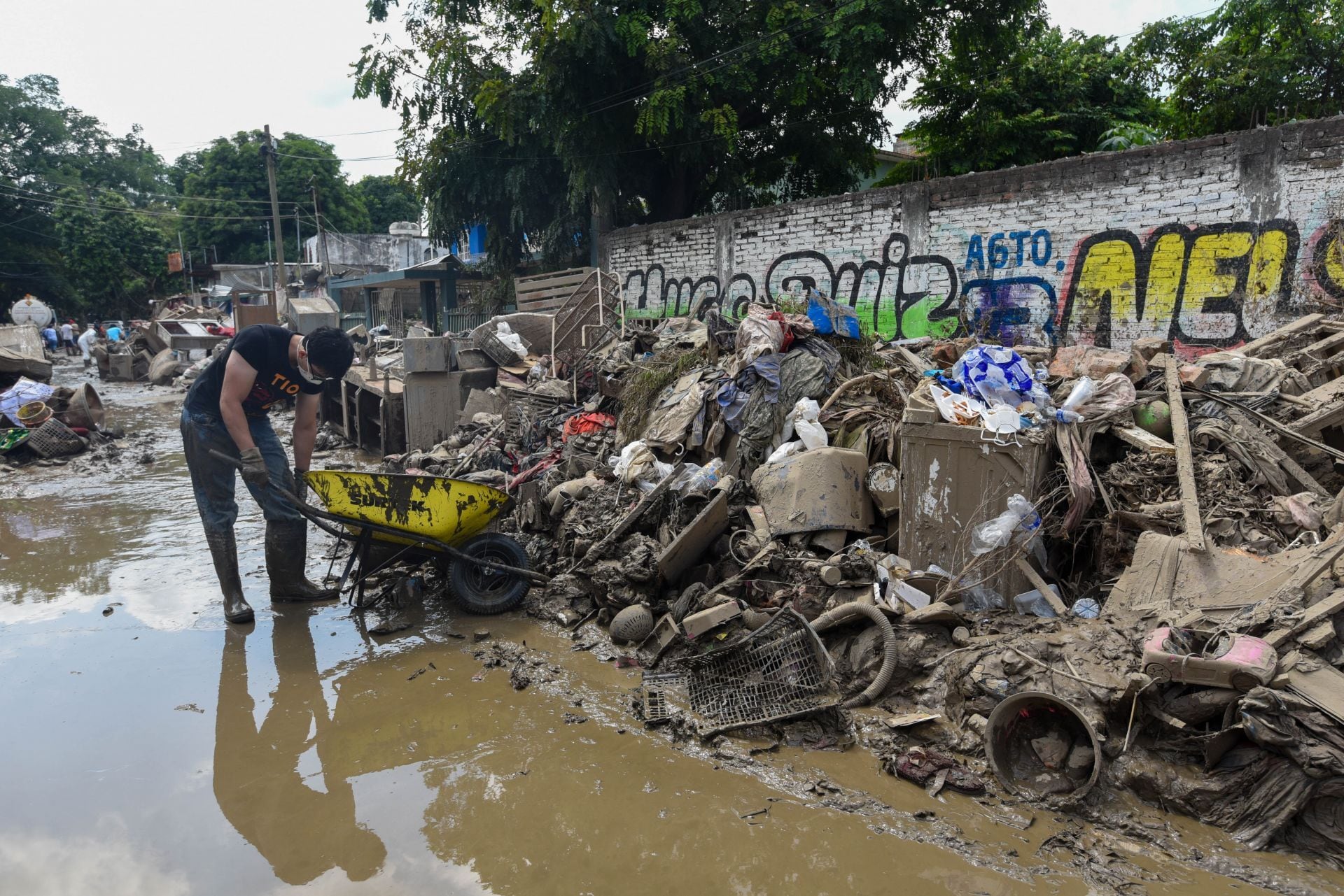 Inundación en Poza Rica, Veracruz, al 17 de octubre de 2025