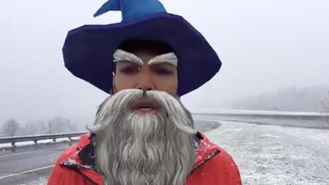 El reportero no se dio cuenta que os filtros se habían activado