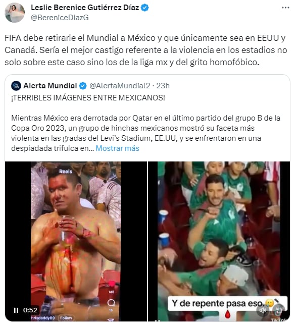 Agresión entre fans en estadio