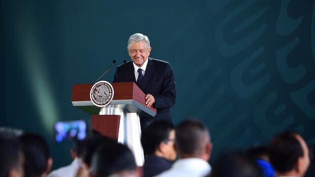 El presidente encabezó una conferencia en Tepic, Nayarit.