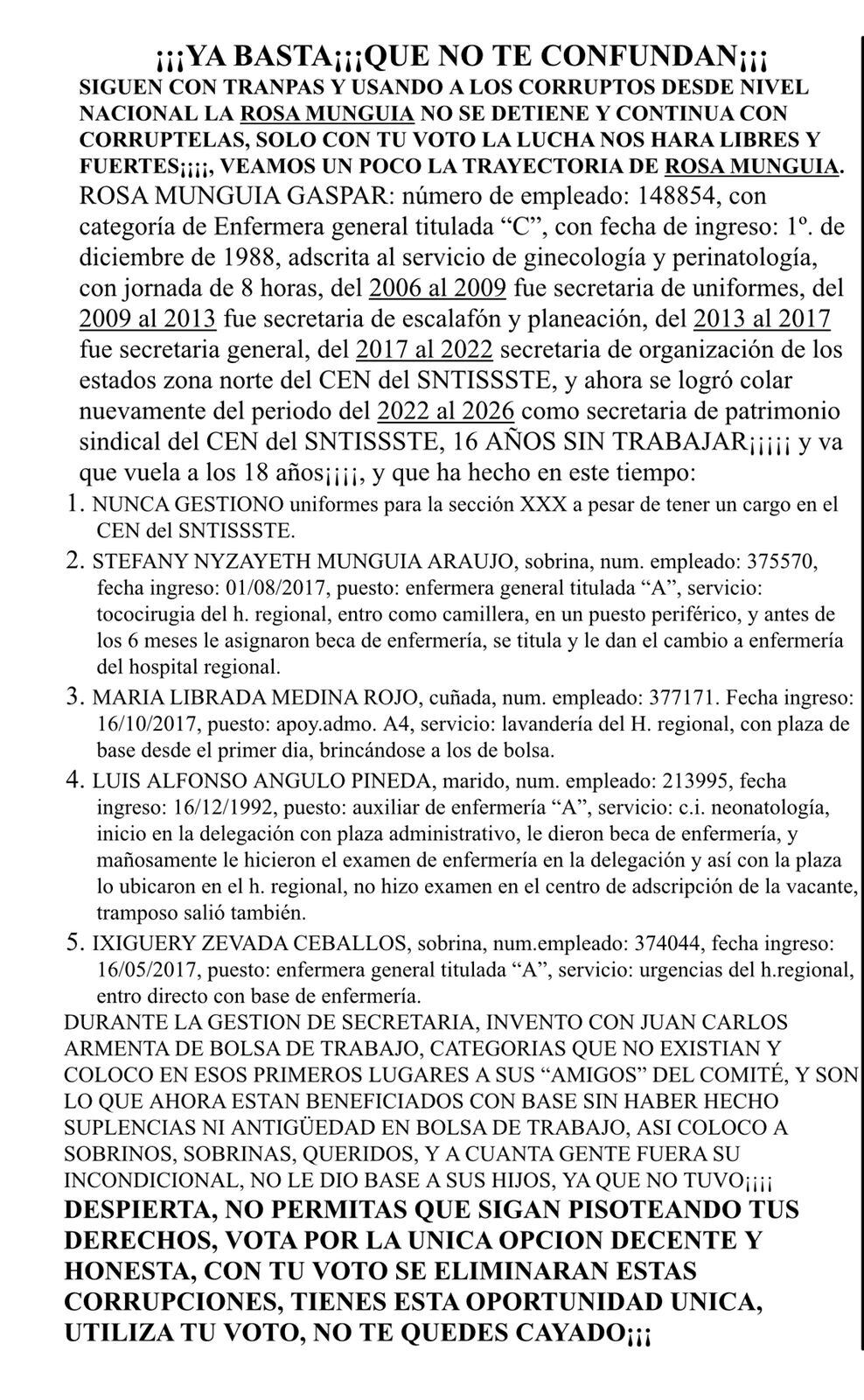 Comunicado SNTISSSTE