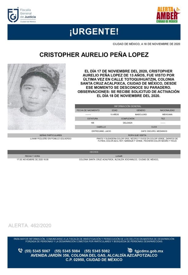 Ficha de búsqueda de Cristopher