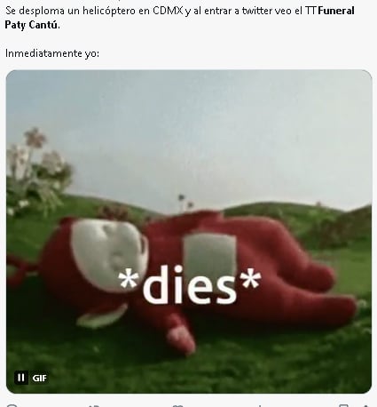 Fans reaccionan sobre el "funeral" de Paty Cantú.