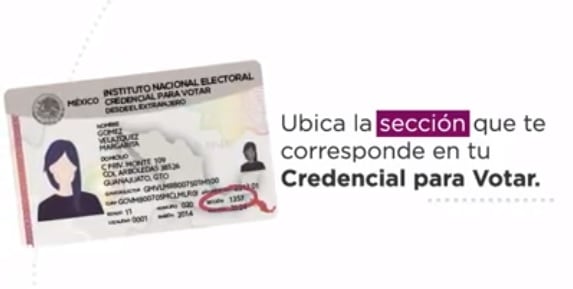 Dónde está la sección en mi INE