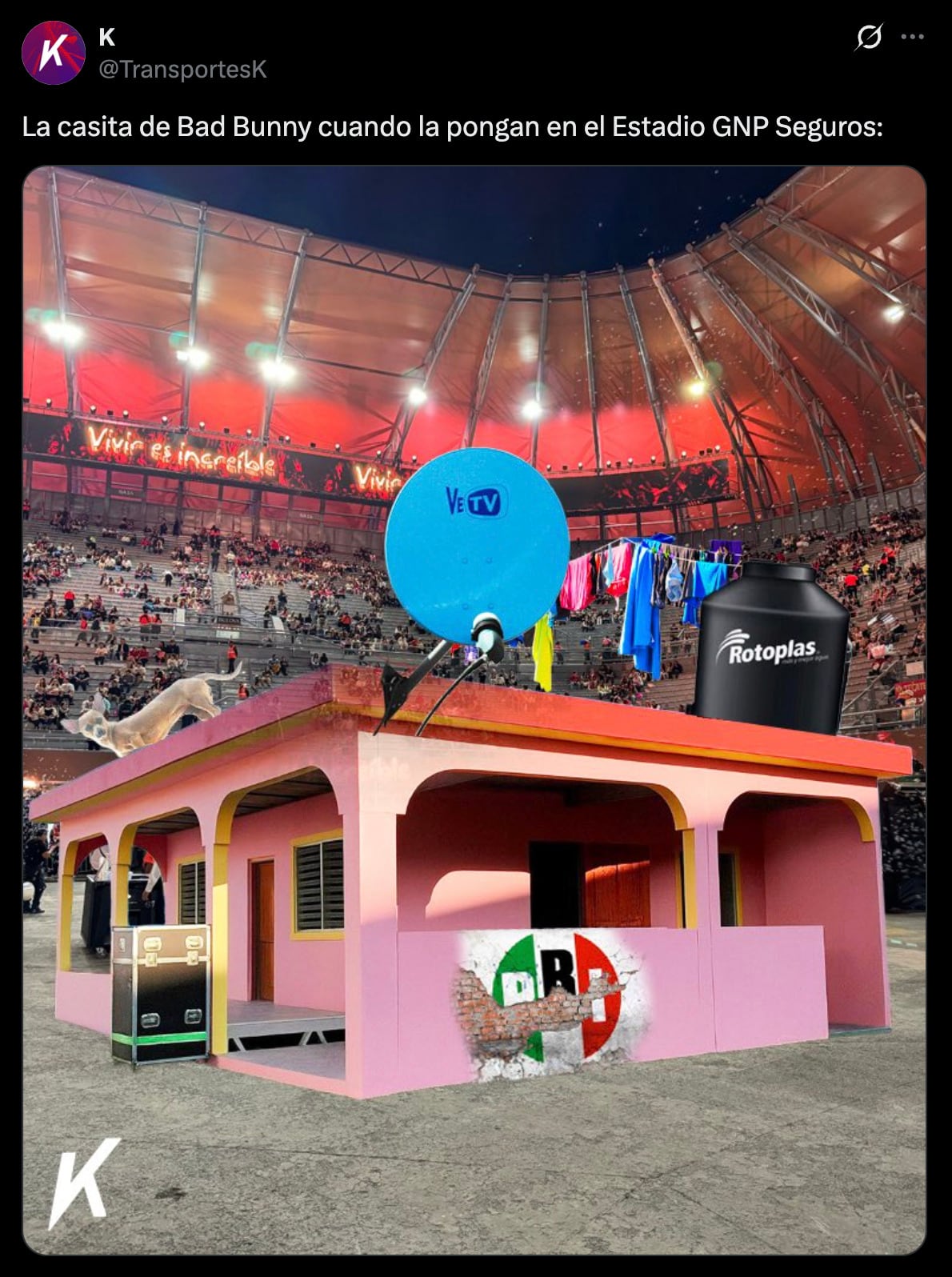 Crean memes por la nueva sección en el concierto de Bad Bunny