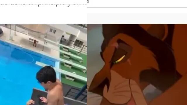 Diego Balleza y Andrés Villarreal recrean a Mufasa y Scar.