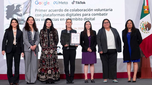 Primer acuerdo contra la violencia digital a la mujeres firmado por el gobierno de México con Google, TikTok y Meta