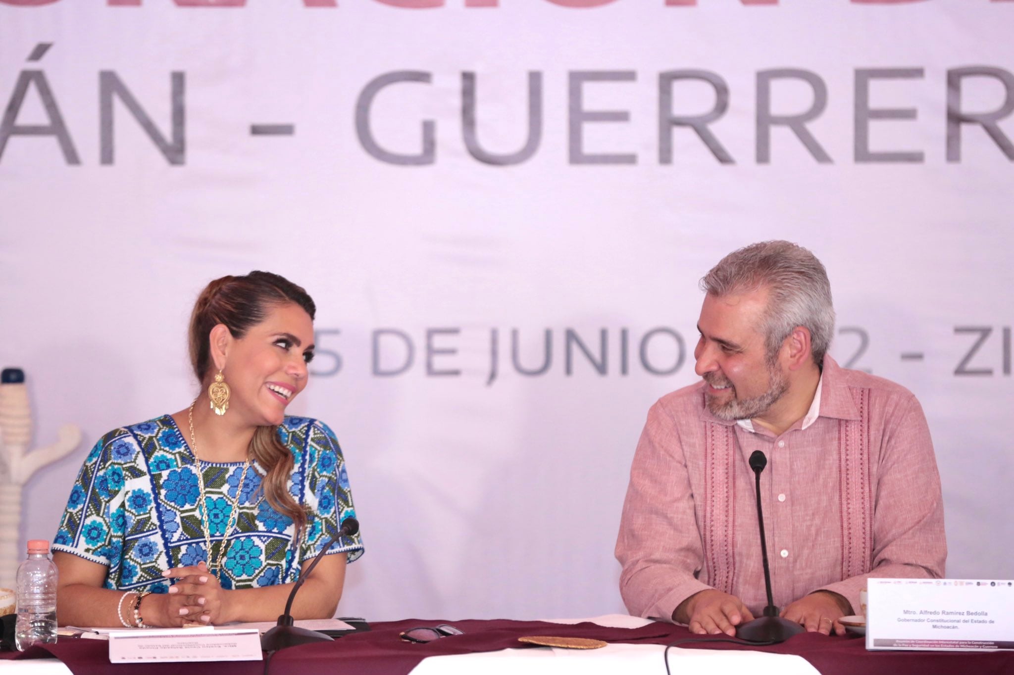 Evelyn Salgado y Alfredo Ramírez