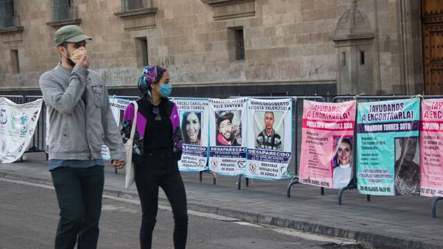 Protesta en Palacio Nacional