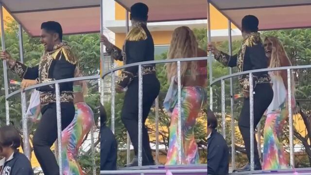 Wendy Guevara y Adolfo Cerqueda perrean en la marcha LGBT de Nezahualcóyotl