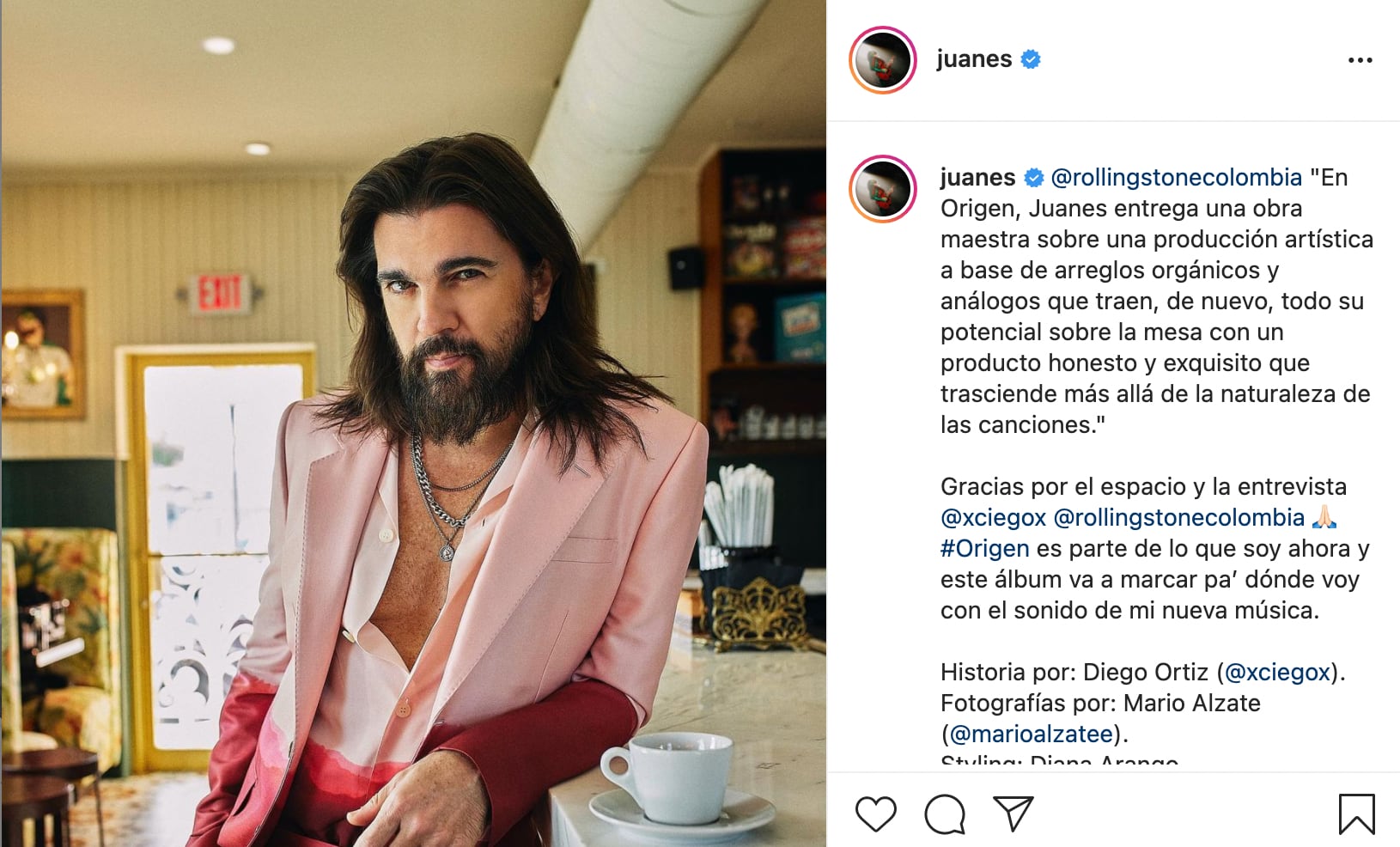Juanes estrena look