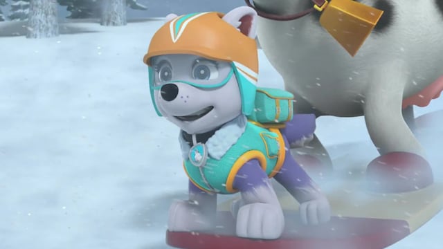 Everest de Paw Patrol en trineo