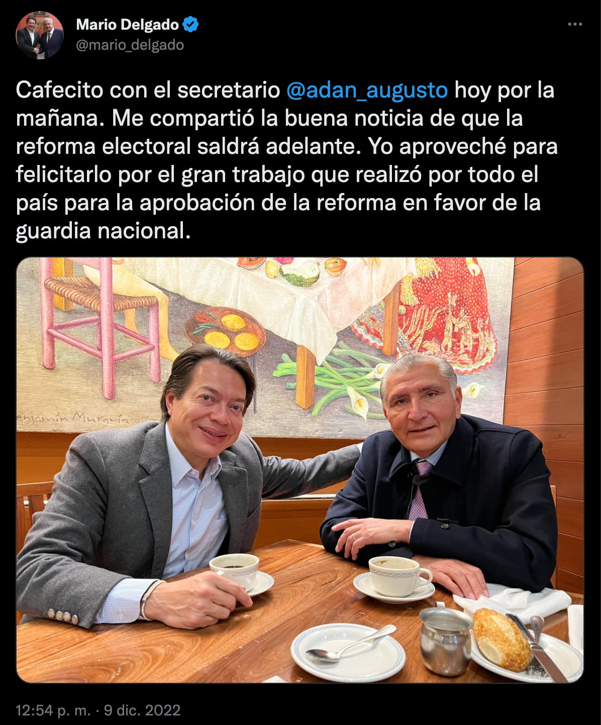 Plan B de reforma electoral será aprobado en la Cámara de Senadores, confían Adán Augusto López y Mario Delgado