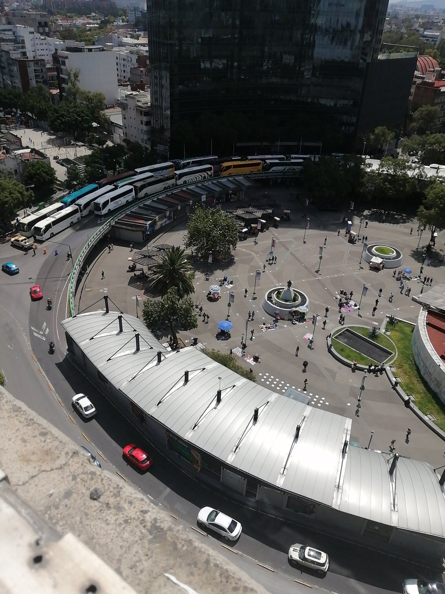 Protesta en Glorieta de Insurgentes