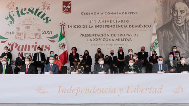 Conmemoración de la Independencia en Puebla