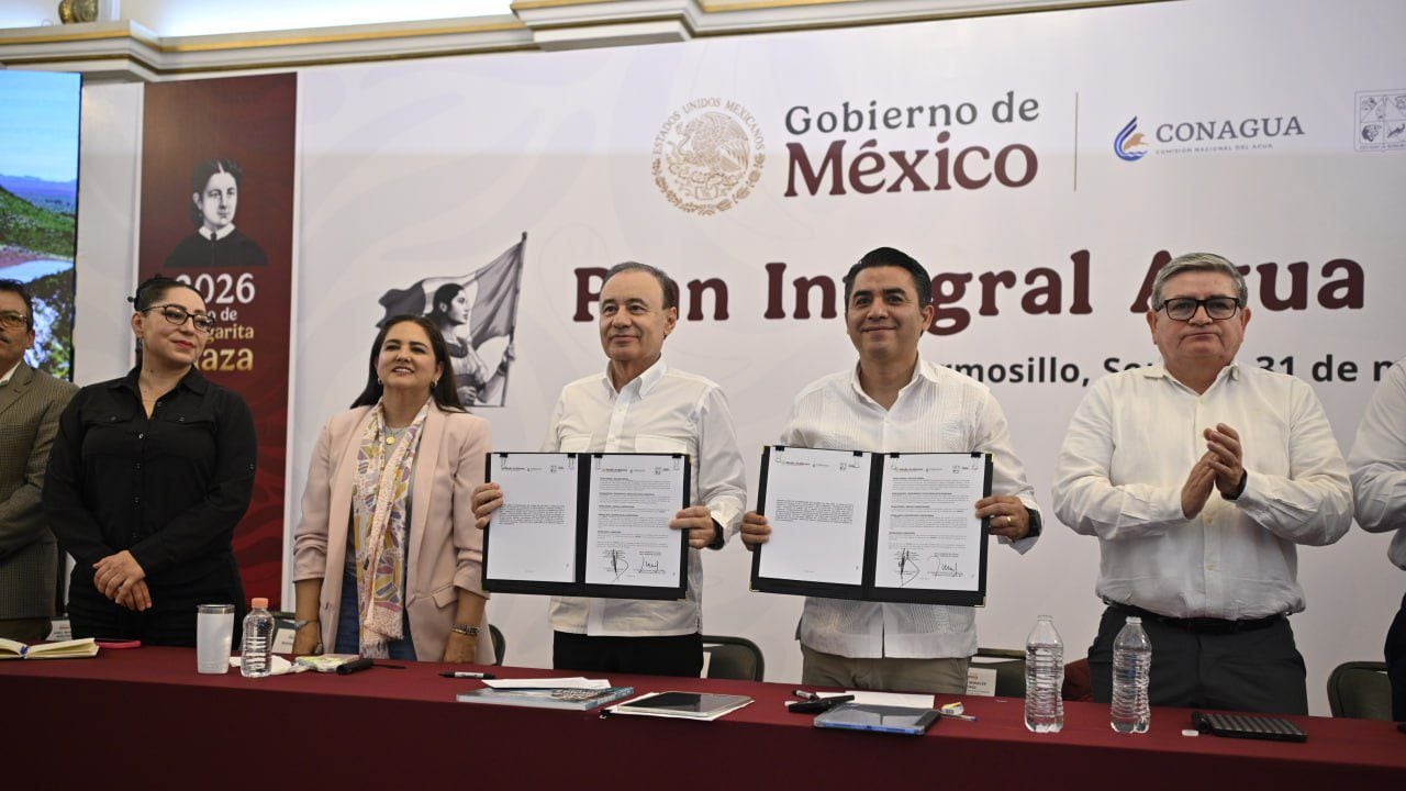 Sheinbaum y Durazo impulsan inversión de 11 mil mdp en obras hídricas en Sonora