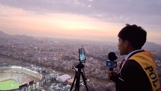 Pol Deportes, el niño peruano que viajó 18 horas para narrar la final de la Copa Libertadores desde una montaña