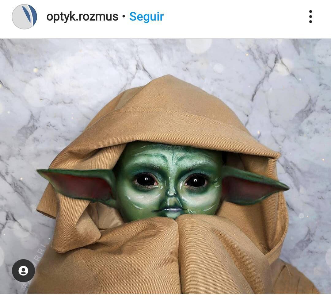 Baby Yoda, Maquillaje