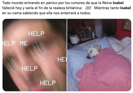 Memes sobre la muerte de la reina Isabel II